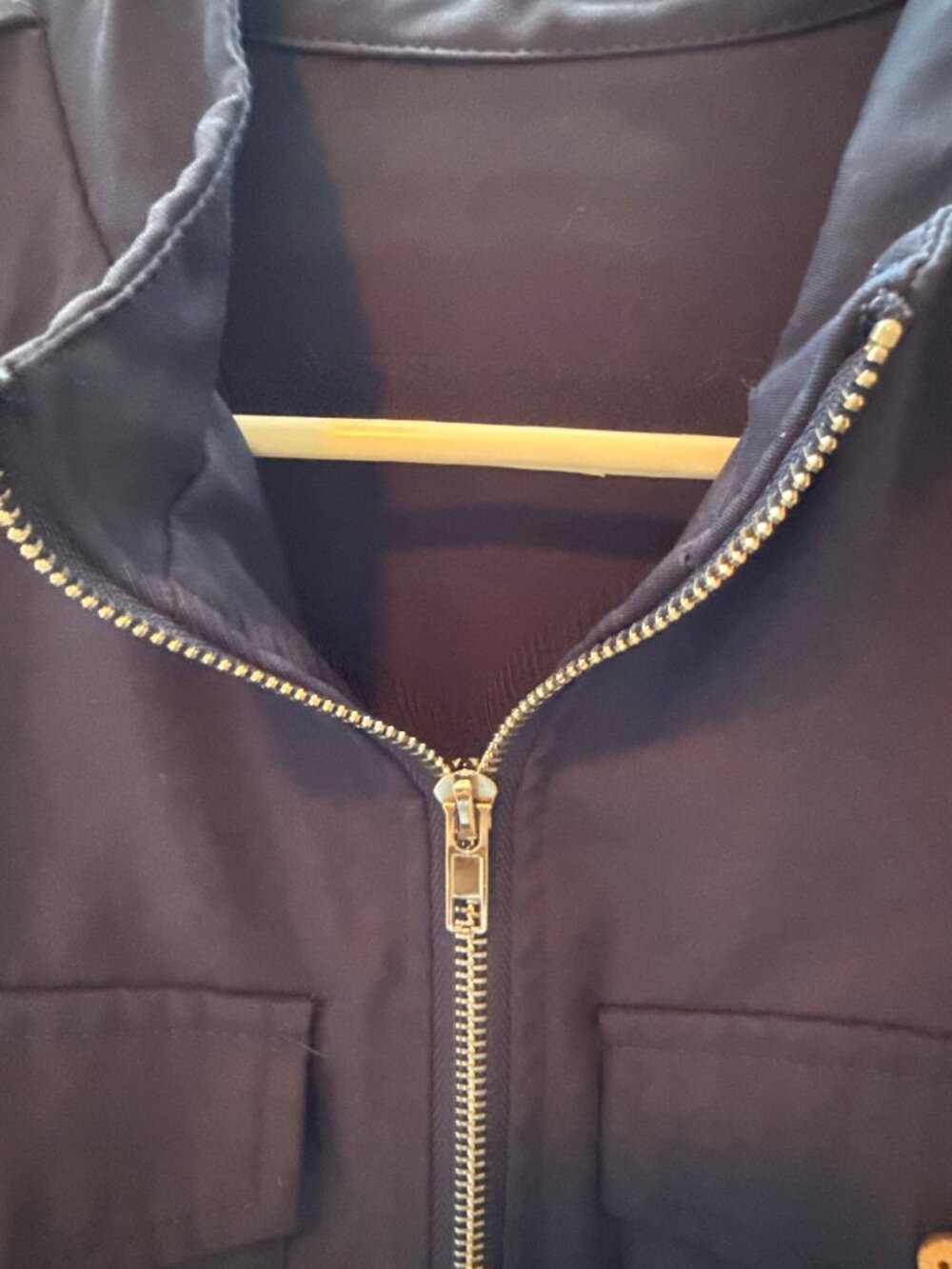 Target Navy Zip-Front Utility Jacket S - Picture 4 of 7